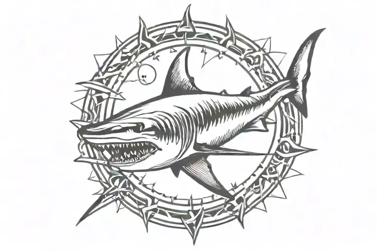 Shark Tatoo Design That Expresses