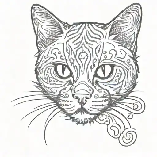 Cat Paw Print Outline