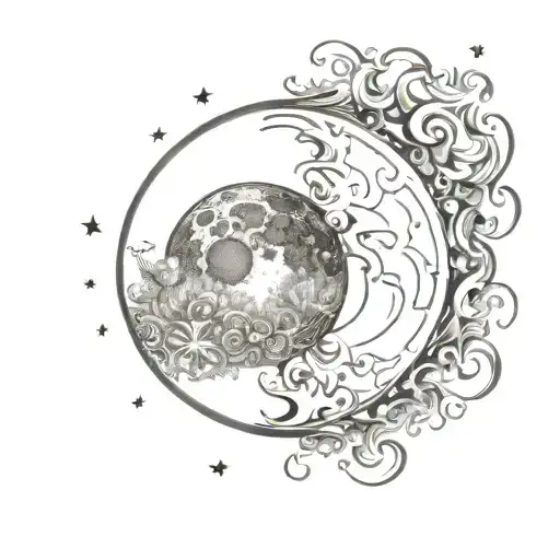 Sun And Moon Colliding Like Two Worlds