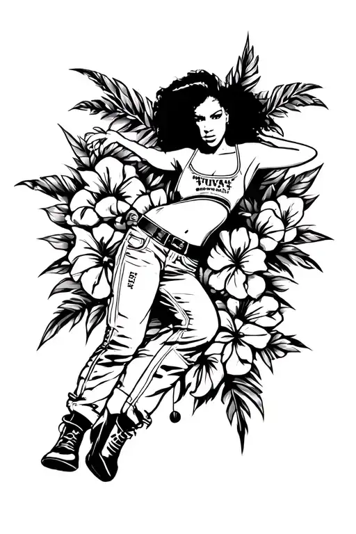 Full Leg Sleve Ispired By 90S And Early 2000S Hip Hop Culture Inna Chicano Theme