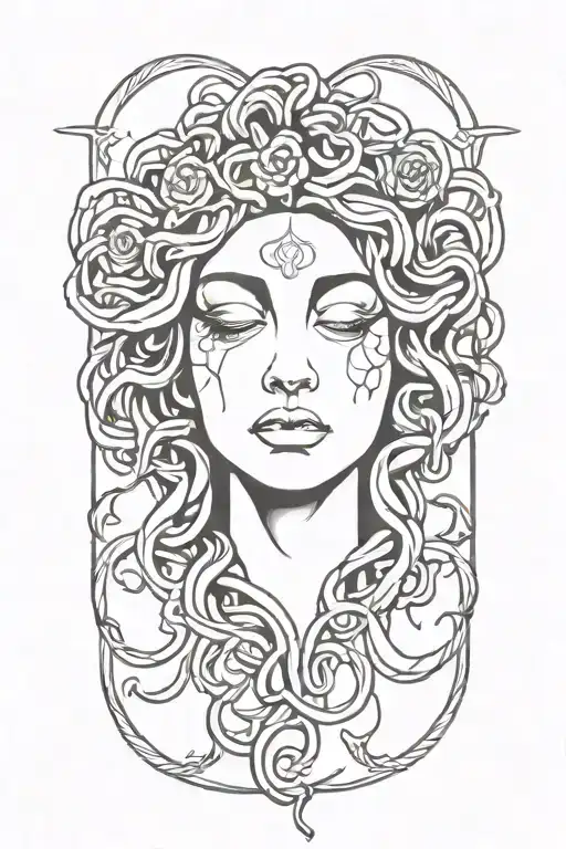 Decaying Medusa Goddess