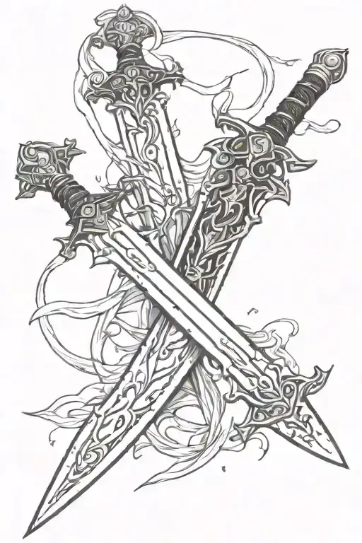 Swords Dark Style Belly
