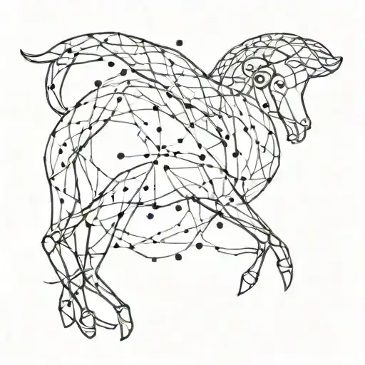Arm Aries Constellation Intertwined Vines