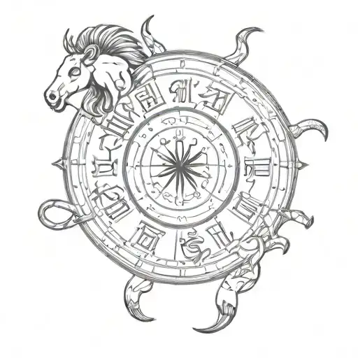 12 Zodiac Symbol