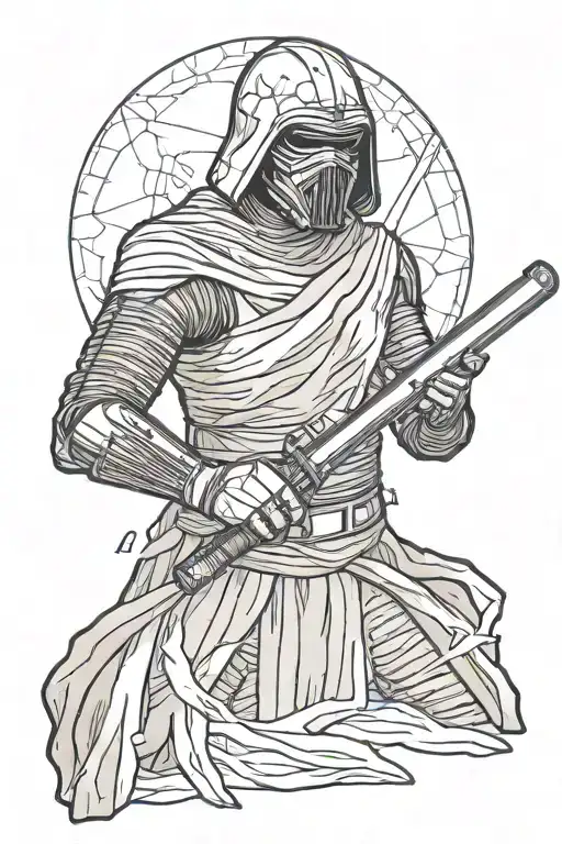 Kylo Ren Broken Lightsaber Hilt