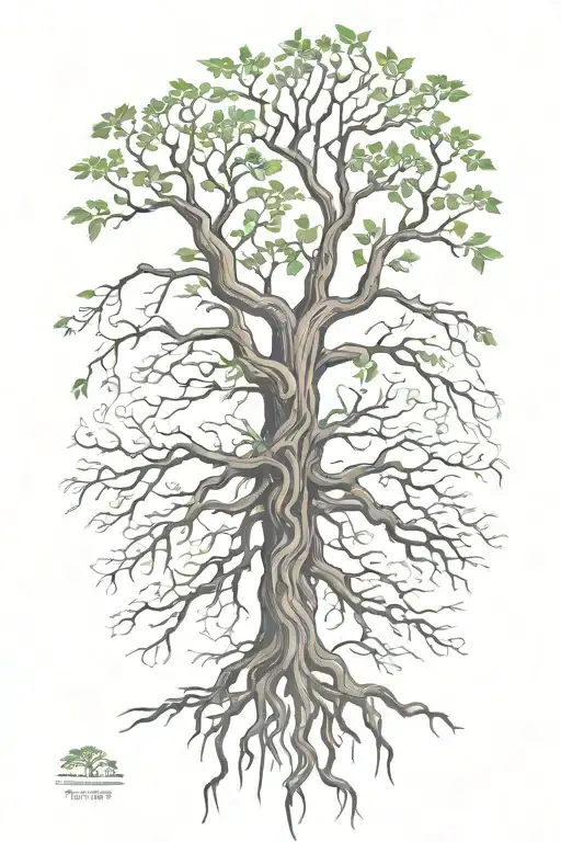 Poison Tree Of Life With Roots Reaching Deep