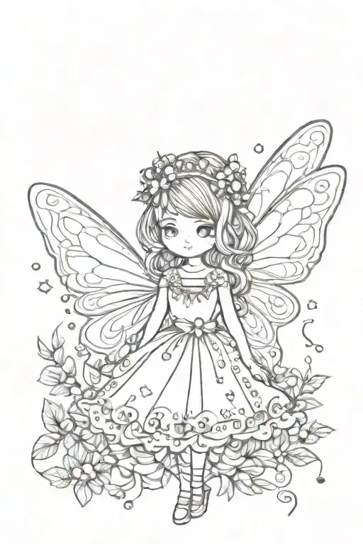Fairy Patterned Plain Little Thing