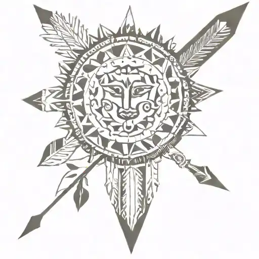 Sun Wolf Oguz Turkish Tribes Arrow Motifs