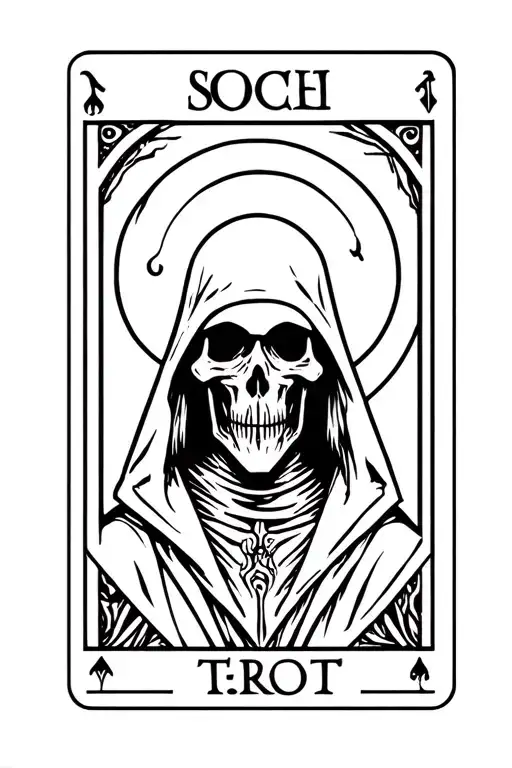Tarot Card Style Grim Reaper