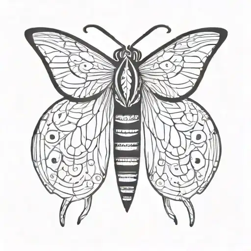 Moth With Long Bottom Wings