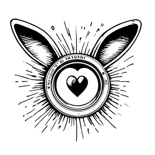 Bad Bunny Un Verano Sin Ti Heart Inside Of The Lens Of A Camera