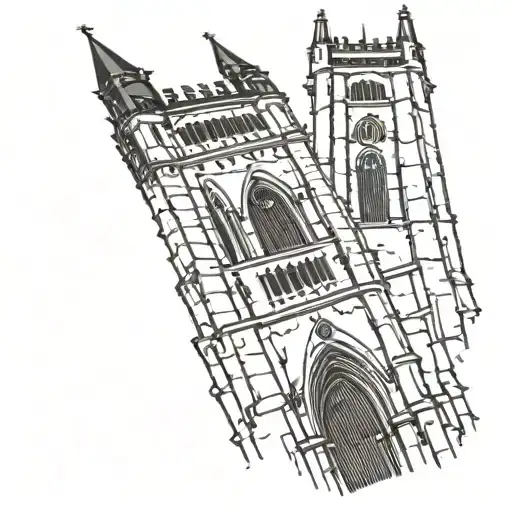 Goth Cathedral Tower Castle