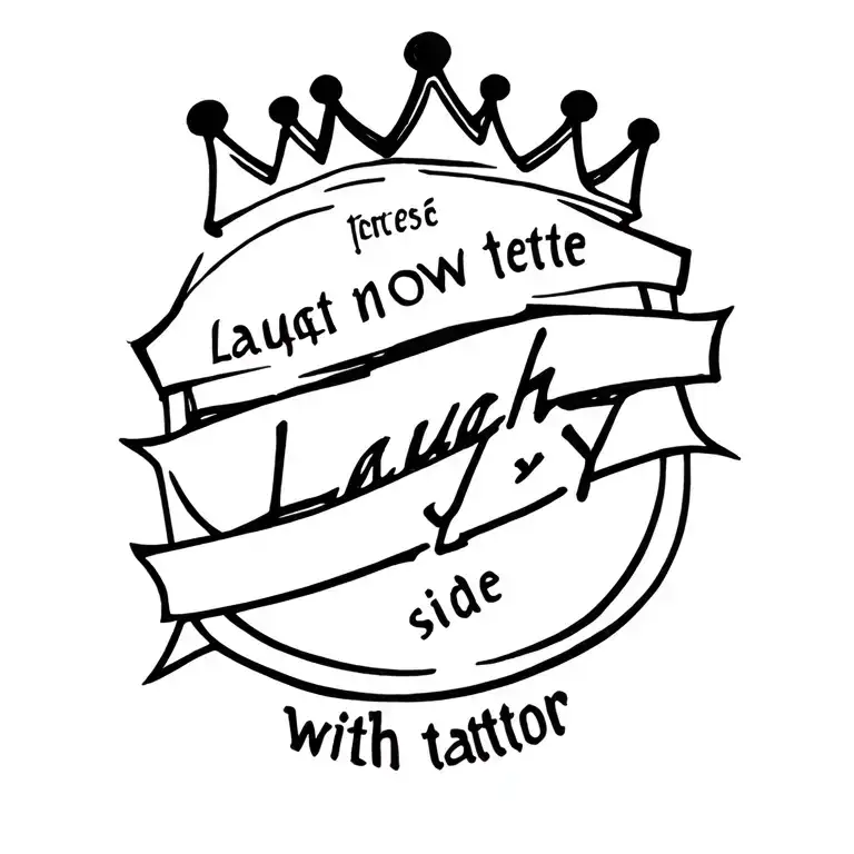 Laugh Now Cry Later With Crown Tilted To Side