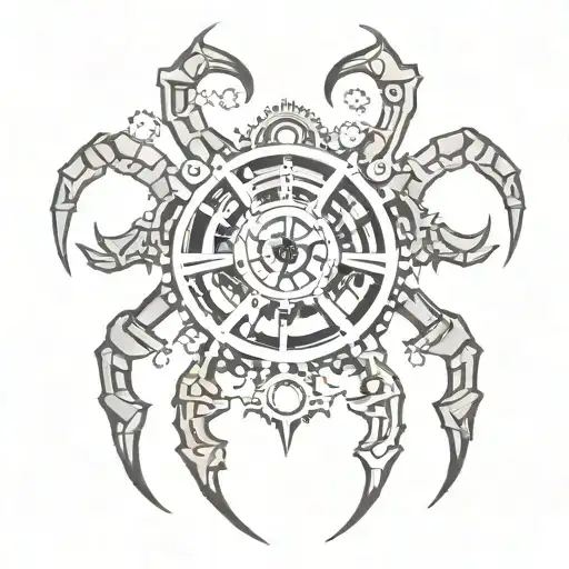 Steampunk Spider With Gears Incorporated