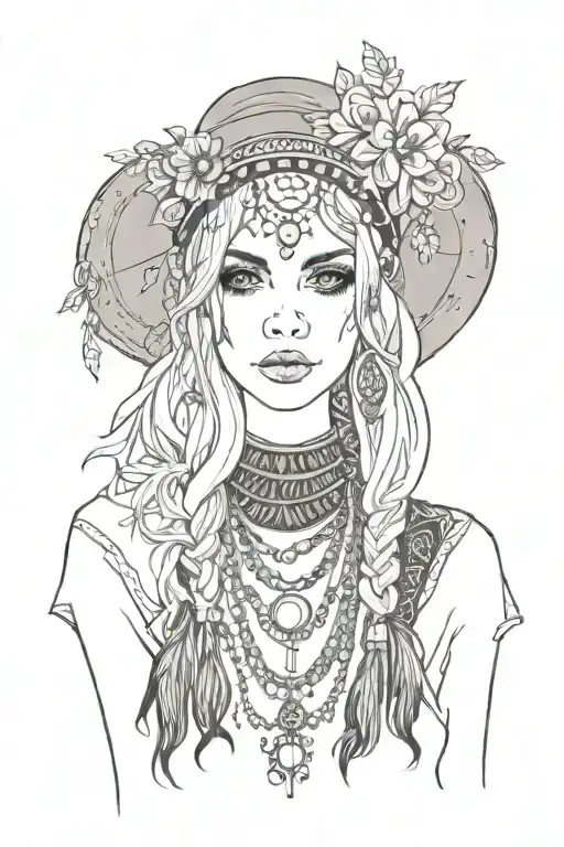 Boho Country Goth Girl