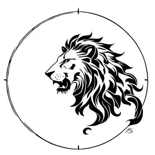 Lion Hourglass