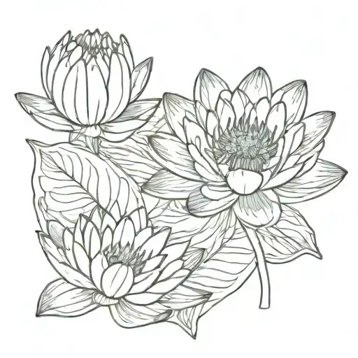 Floral Water Lily