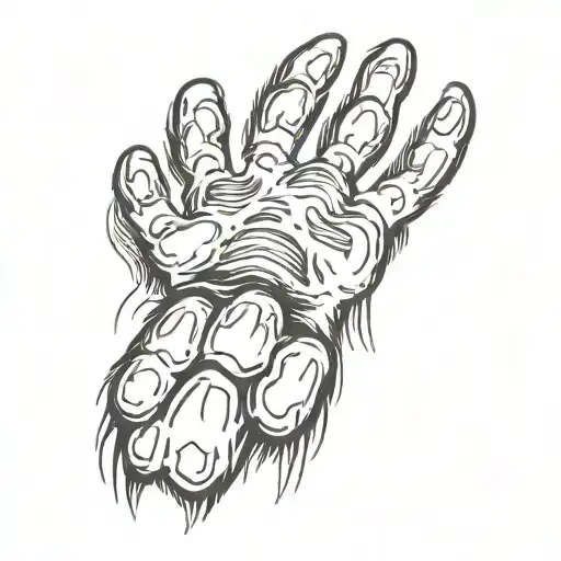 Cat Paw And Bear Paw