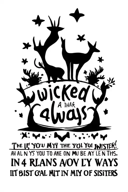 Animals And A Quote About My 4 Sisters Wicked Always Wins