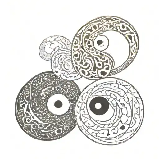 Infinity Symbol And Yin Yang Symbol