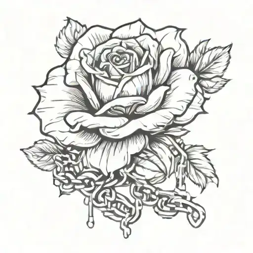 Rose With Chains
