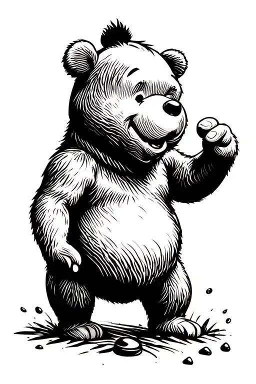 Winnie The Pooh With Honey