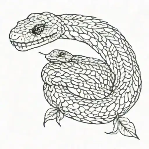 Snake Con Hojas
