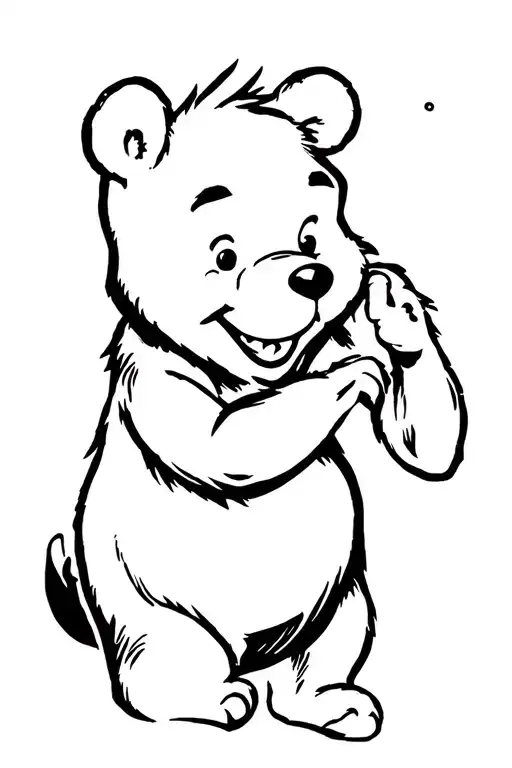Winnie The Pooh With Honey