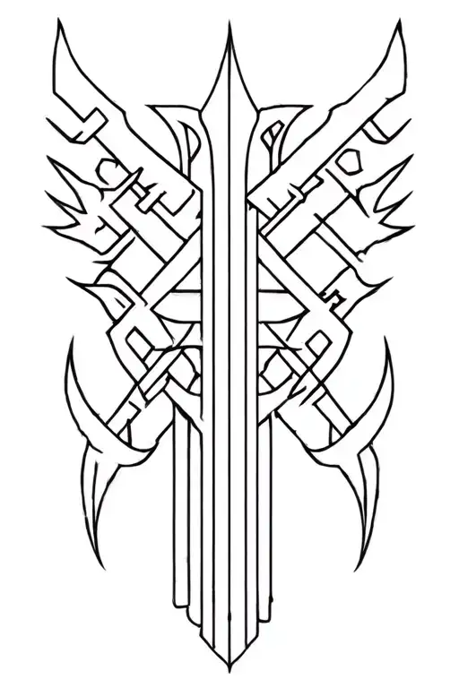 Odin Spear With Runes More Complex