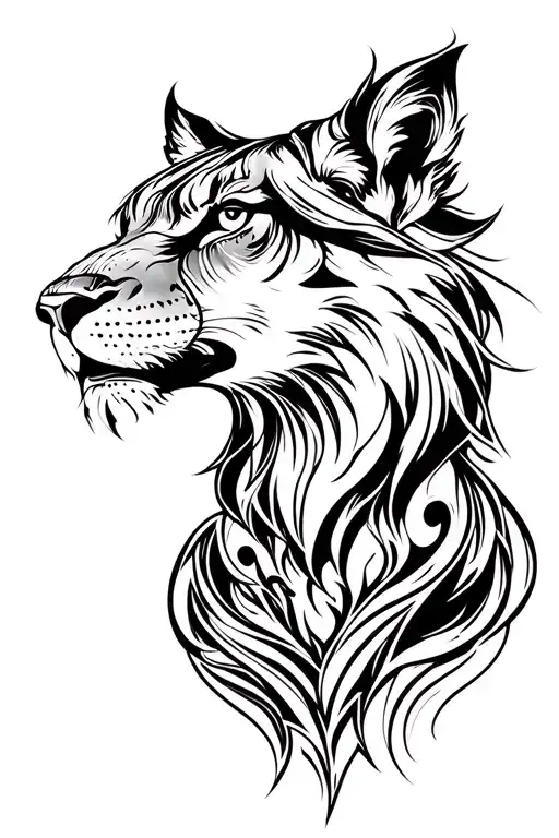 Powerful Animal Sleeve Tattoo Design