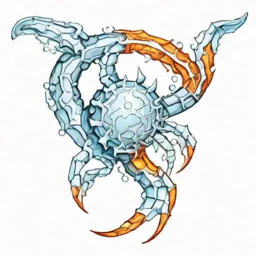 Cancer Zodiac Sign Made Of Ice And Fire