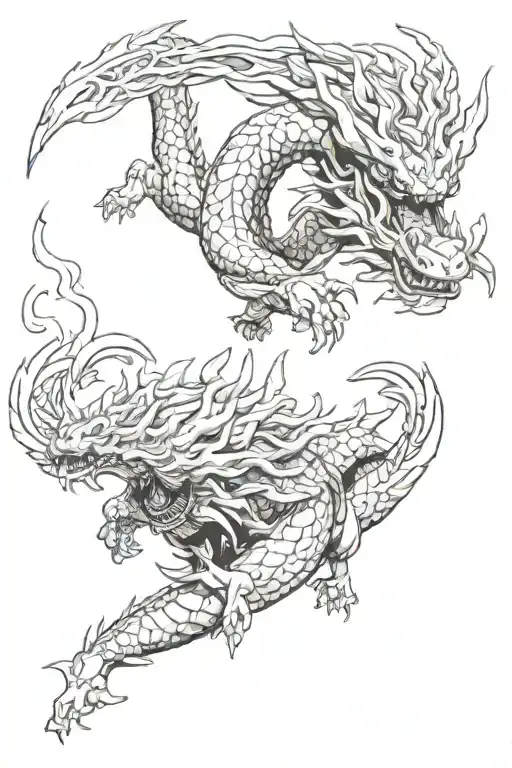 Kaido Dragon Flying Around Enma