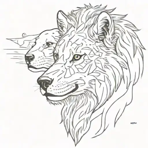 Penguin Wolf Lion