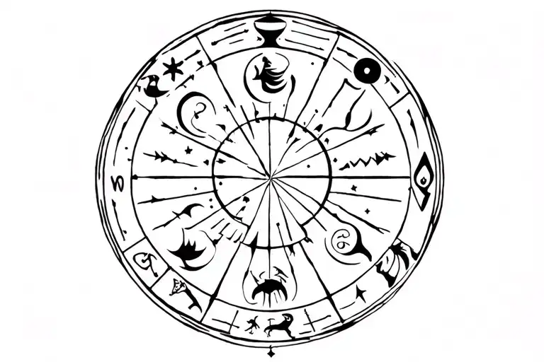 Half Sleeve Zodiac Sign Piceses