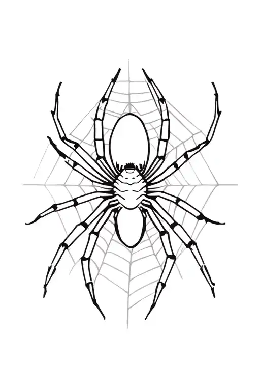 A Spider In A Web Design