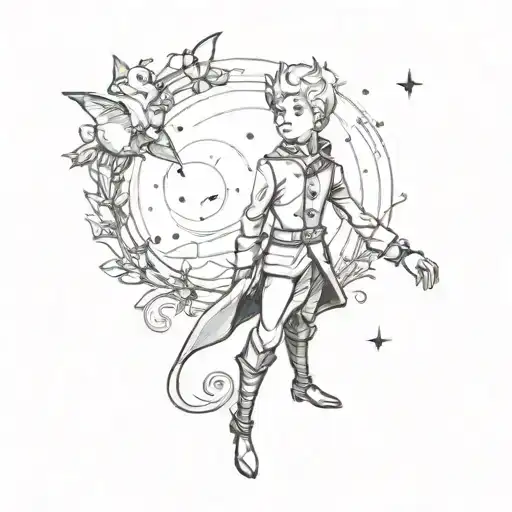 Tattoo Sketch Based On The Fairy Tale The Little Prince