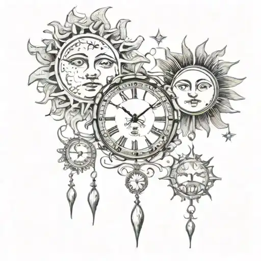 Sun And Moon Clocks
