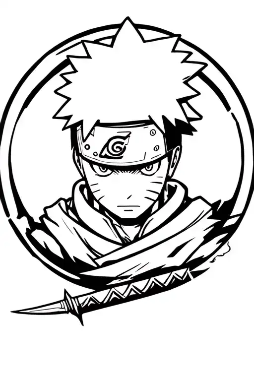 Naruto On A Kunai