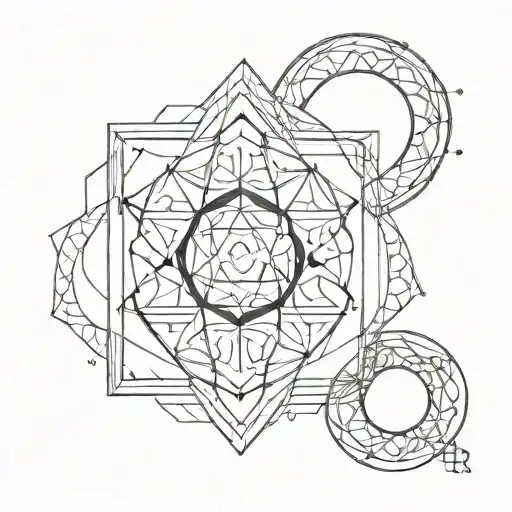 Sacred Geometry With Moon Pattern Inspired