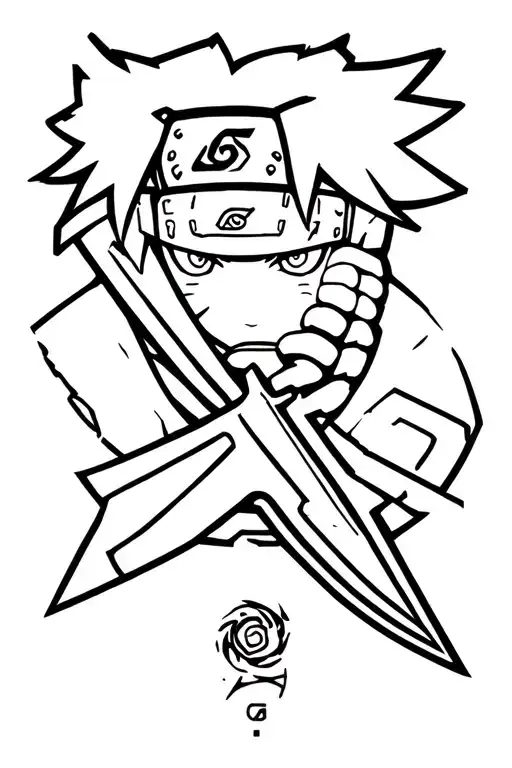 Naruto On A Kunai