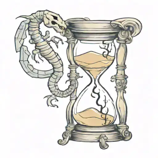Hourglass With Scorpion