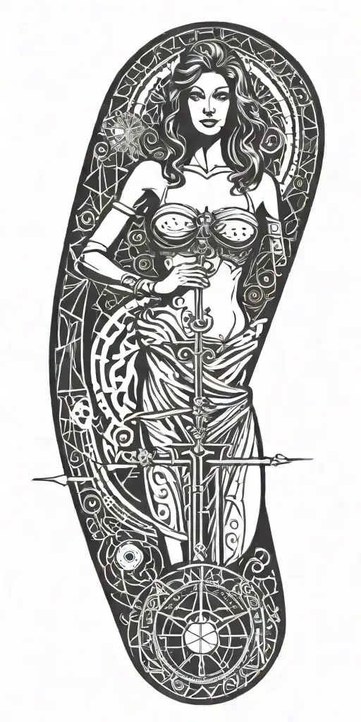 Libra And Young Sexy Woman Betrays