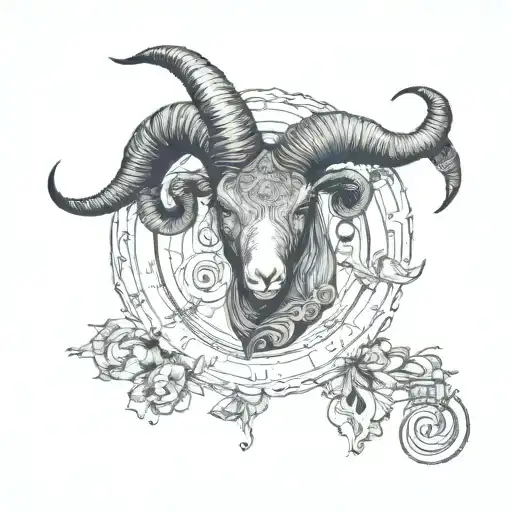 Zodiac Aries Minimalist