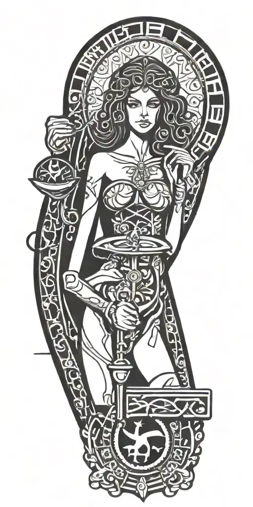 Libra And Young Sexy Woman Betrays