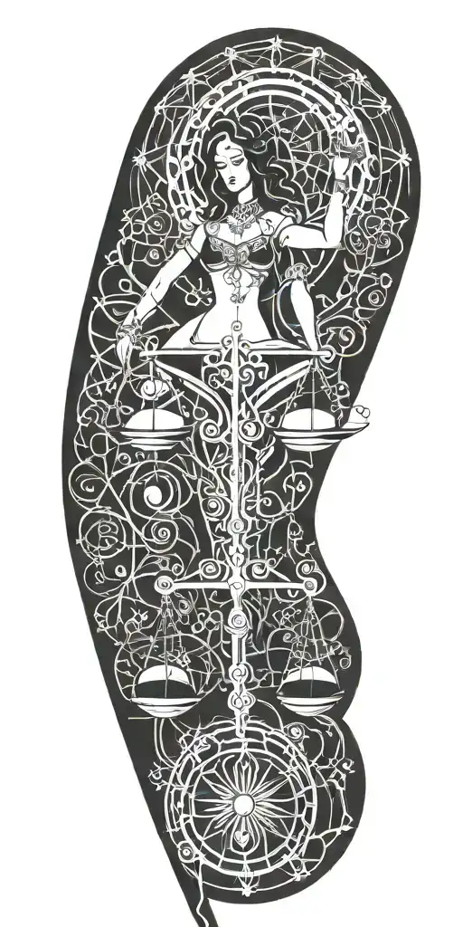 Libra And Young Sexy Woman Betrays