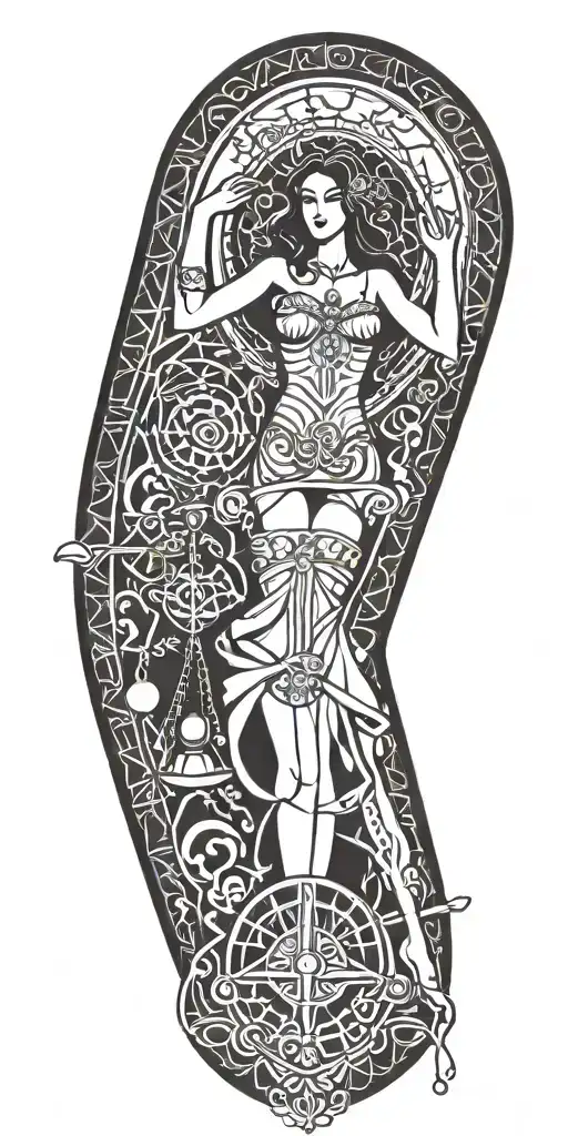 Libra And Young Sexy Woman Betrays