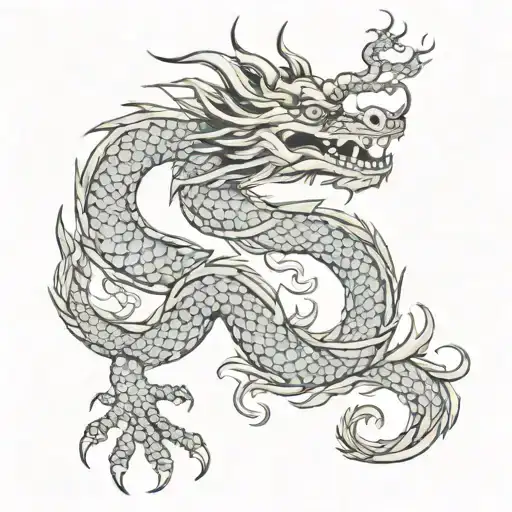 Chinese Dragon Tattoo For Shoulder