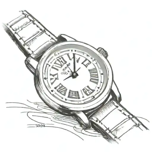 A Watch With The Number 8622 In Roman Numerals