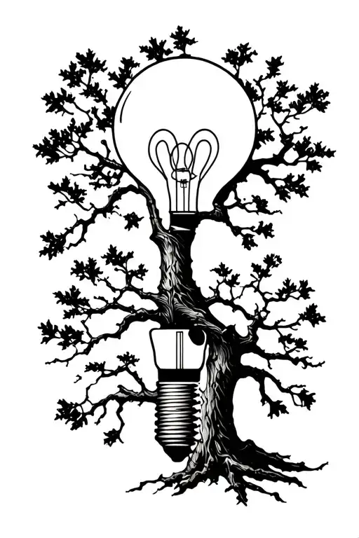 Electric Bulb Oak Tree