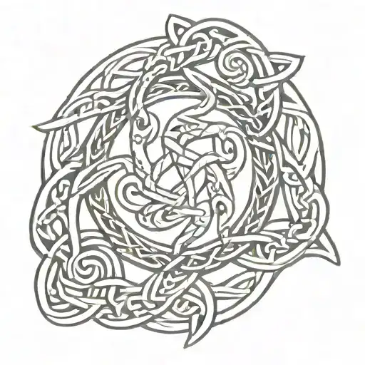 Celtic Love Knot With Scorpion